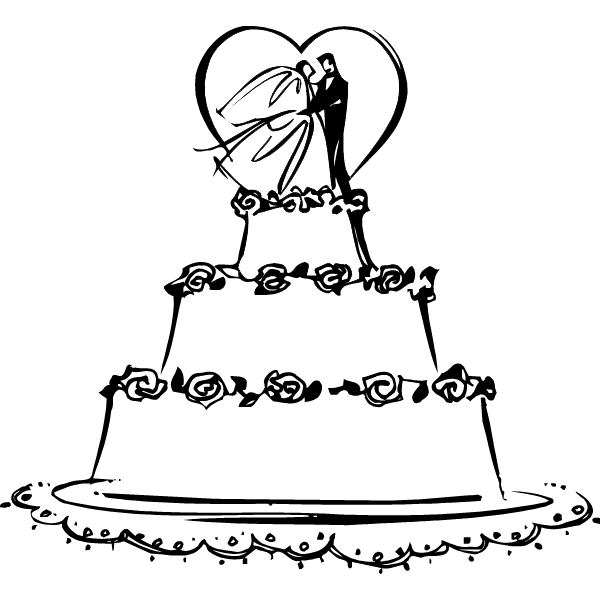 free clipart of wedding cakes - photo #31